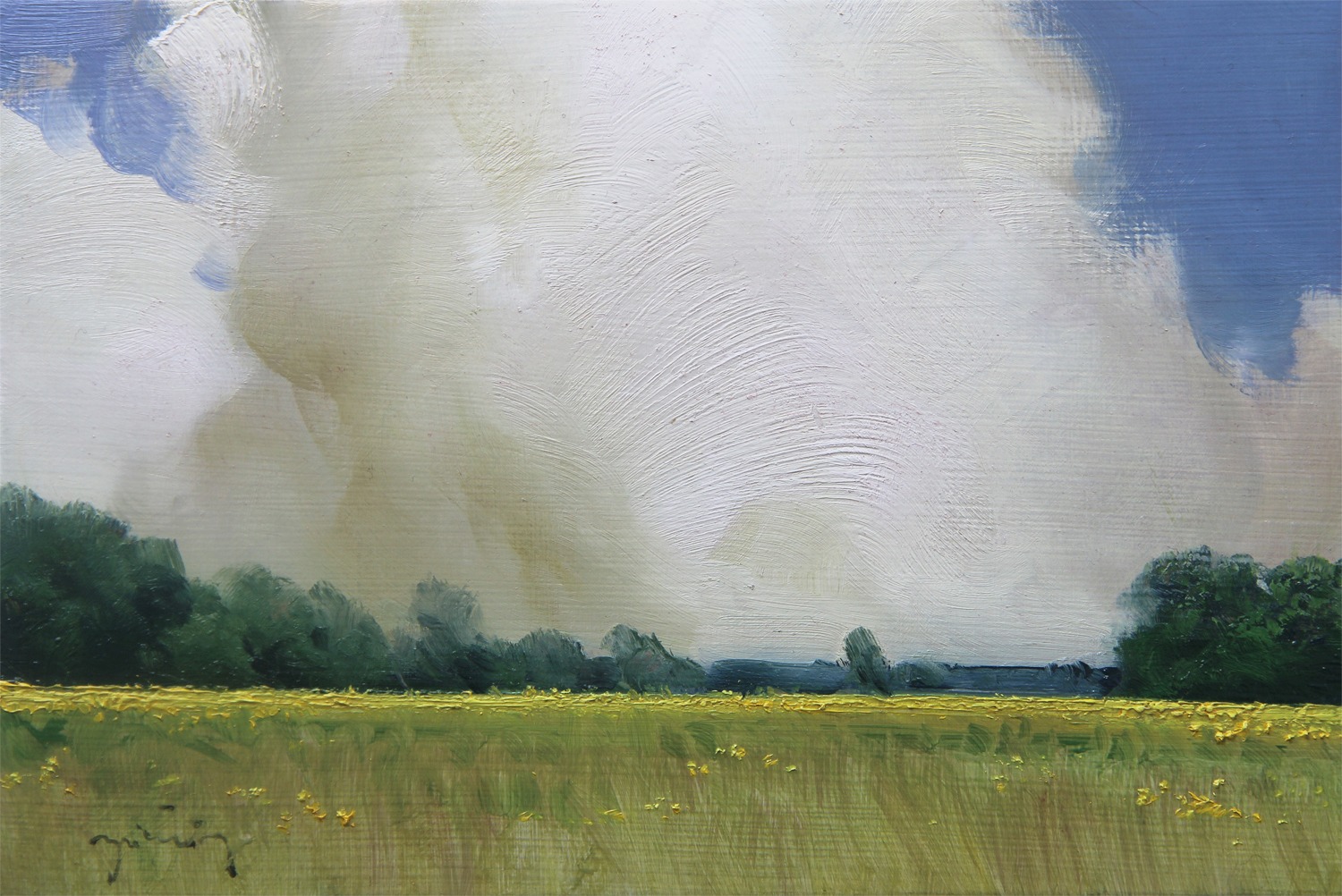 NA WIOSNĘ 16X24 OLEJ, PŁÓTNO 2020