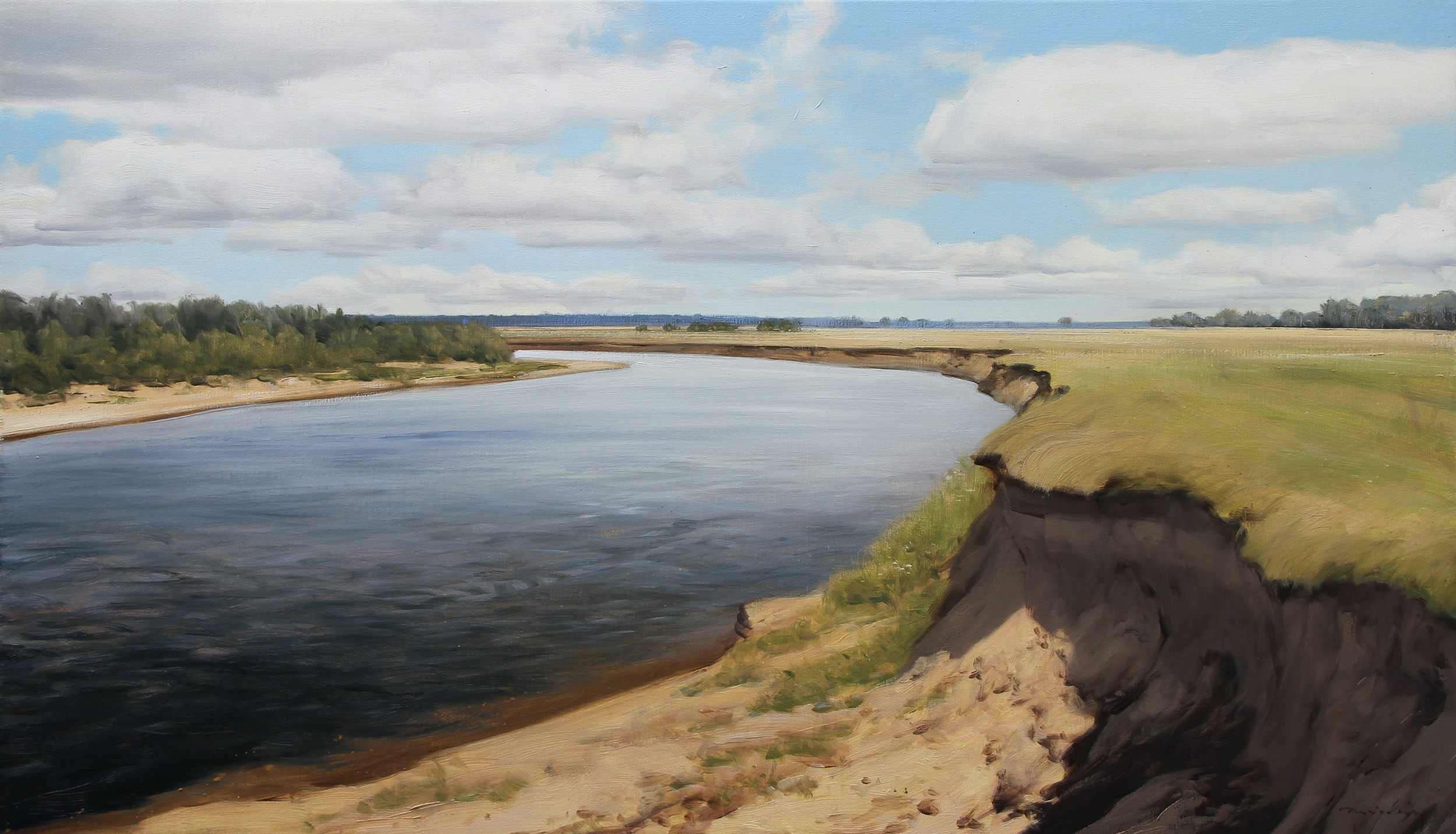 LATO NAD DNIESTREM olej, płótno, 55x95 2020