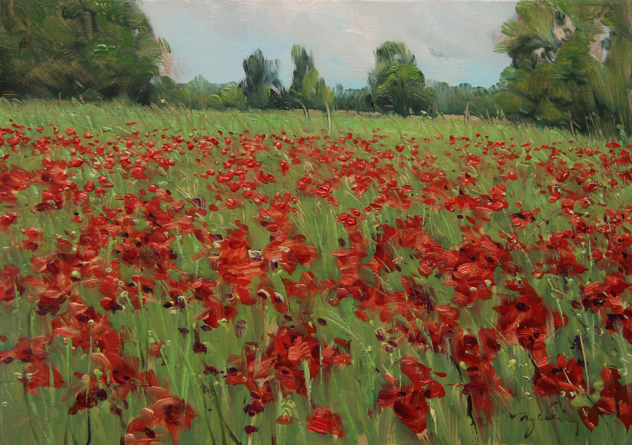 MAKI olej, płótno, 22×30 2021
